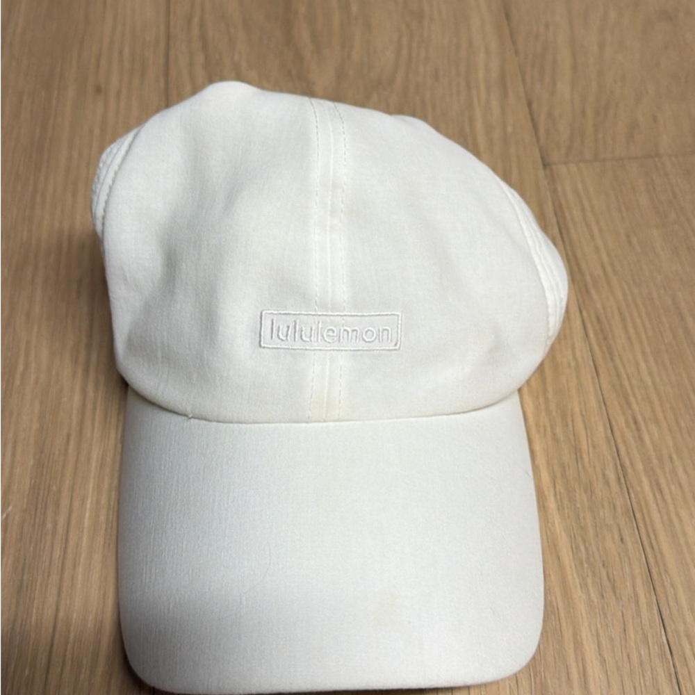Lululemon Cream Athletic Cap